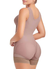 Bodysuit Bodyshaper For Tummy Control Side Zipper Adjustable Breast Support Shaperwear