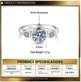 Simple, Personalized, Light-Luxury Moissanite Ring