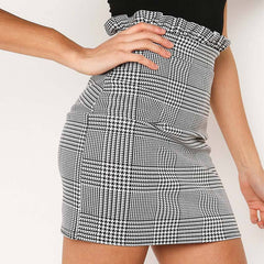 Retro plaid skirt