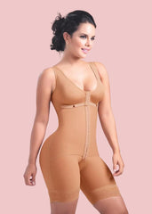 Bodysuit Front Closure Adjustable Tummy Control Shapewear Slimming Fajas Lace Body Shaper
