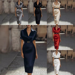 Slim-fit Waist-cinching Dress