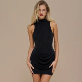 Womens SpringSolid-Colored Dress