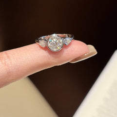 Simple, Personalized, Light-Luxury Moissanite Ring