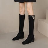 Below The Knee Over-the-knee Skinny Low Heel Large Size Boots
