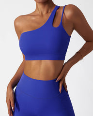 One Shoulder Asymmetrical Sports Bra