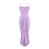 Irregular Slim-fit Slimming Suspender Skirt