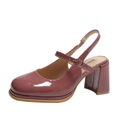 French Toe Cap High Heel Sandals Women