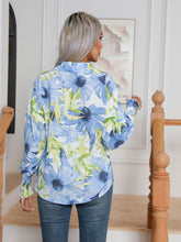 Printing Lantern Sleeve Shirt Women