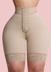 Flat High Waist Stretch Shorts