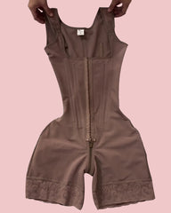5095 Hook & Eye Tummy Control Zipper Crotch Shaping Bodysuit