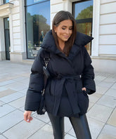 Warm And Loose Solid Color Clothing Cotton Coat