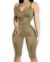 Compression Garments Front Closure Hook-eye Butt Lifter Sheapwear With Flatten Abdomen Mid-Leg