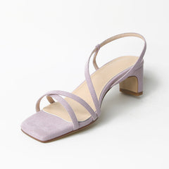 Thin Strap Toe Mid-heeled Sandals Women