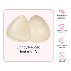 Invisible Lift - Patented Sticky Fashion Bra Inserts Prevents Nipple Slips No Sewing Required Low Cut Tops Womenswear