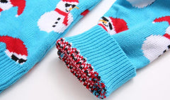 Long Sleeve Cute Snowman Christmas Sweater