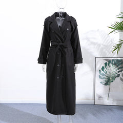 Elegant Wool Long Coat Casual-style Outerwear