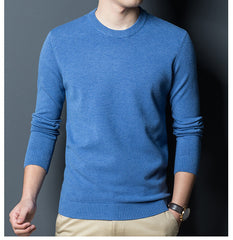 Men's Round Neck Thin Knitted Sweater