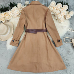 Wear Thickened Slim Fit All-match Solid Color Coat