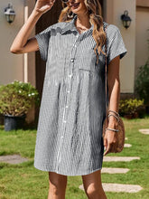 Striped Shirt Dress