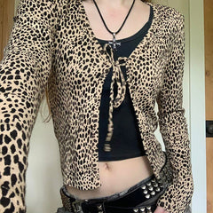 Knitted Cardigan Top Women
