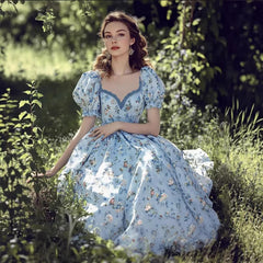 Womens Bohemian Casual V-Neck Short-Sleeve Dress