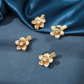 Amanda Rhinestone Flower Hairpins- 4PCS