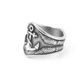 Anchor Totem Stainless Steel Ring