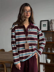 Baily Retro Striped Polo Tees