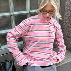 Baily Retro Striped Polo Tees