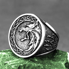 Barking Wolf Ring