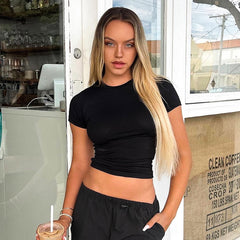 Basic Short Sleeve Tissue Tees - 4 Colors