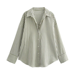 Basic Casual Pinstripe Shirts