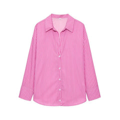 Basic Casual Pinstripe Shirts