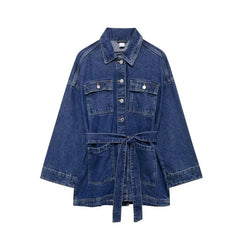 Bertha Denim Trench Jacket