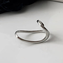 Boomerang Punk Cross Over Rings - Gold or Silver