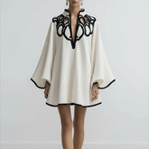 Brielle Sculptural Trim Mini Dress