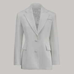 Cornelia Lace-Back Tailored Blazer