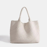 Eivissa Faux Leather Woven Totes - 16 Colors