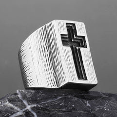 Cross Shield Ring