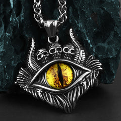 Demon Eye Skull Necklace