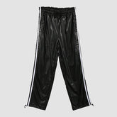 Eliska Faux Leather Track Pants