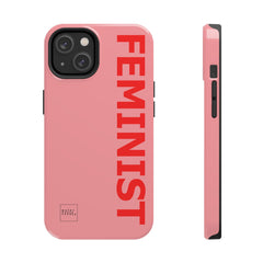 FEMINIST SPOKE iPhone Cases - Pink