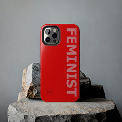 FEMINIST SPOKE iPhone Cases - Red