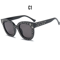 Faith Star Studded Cat Eye Sunglasses - 7 Colors