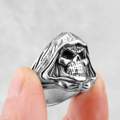 UNISEX Punk Reaper-Ghost Skull-Motif Ring