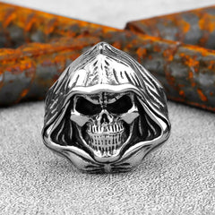 UNISEX Punk Reaper-Ghost Skull-Motif Ring