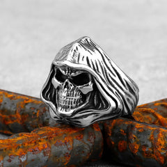 UNISEX Punk Reaper-Ghost Skull-Motif Ring