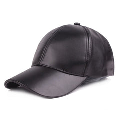 Faux Leather Baseball Caps - 10 Colors