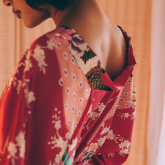 Floral Satin Mini Kimono Robes