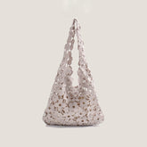 Flower Cut Out Eyelet Hobo Bags